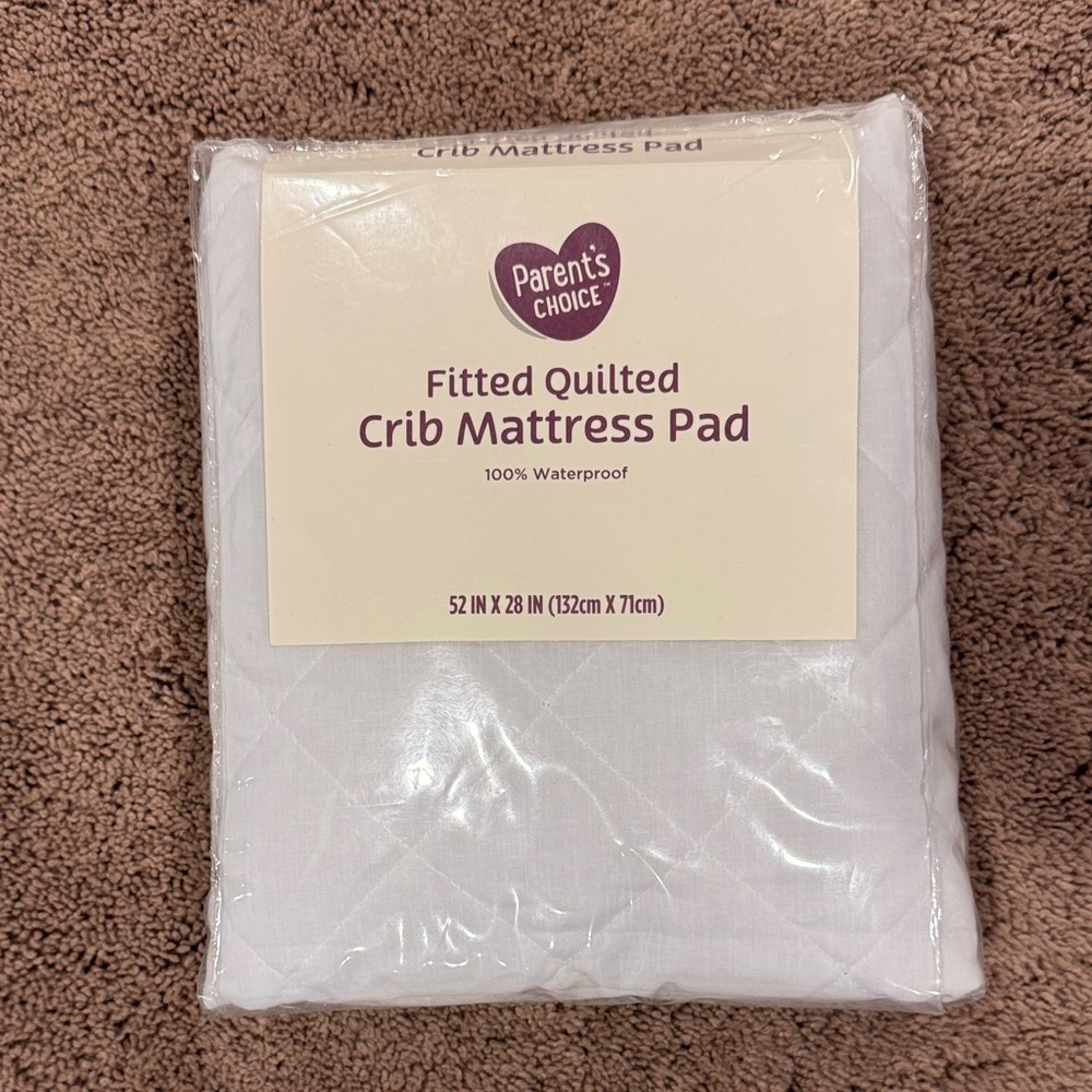 New! Fitted Quilted crib mattress for pad